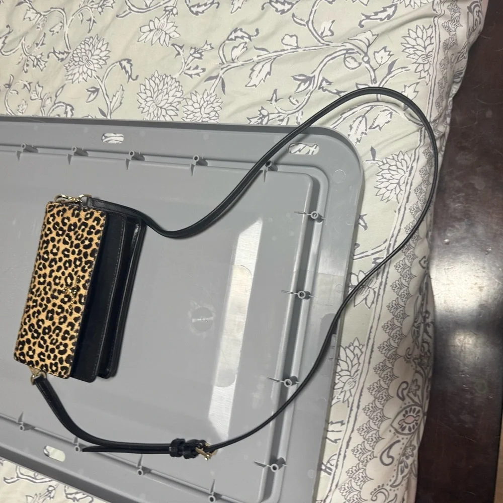 Michael Kors Leopard Print Crossbody Bag - Picture 2 of 7